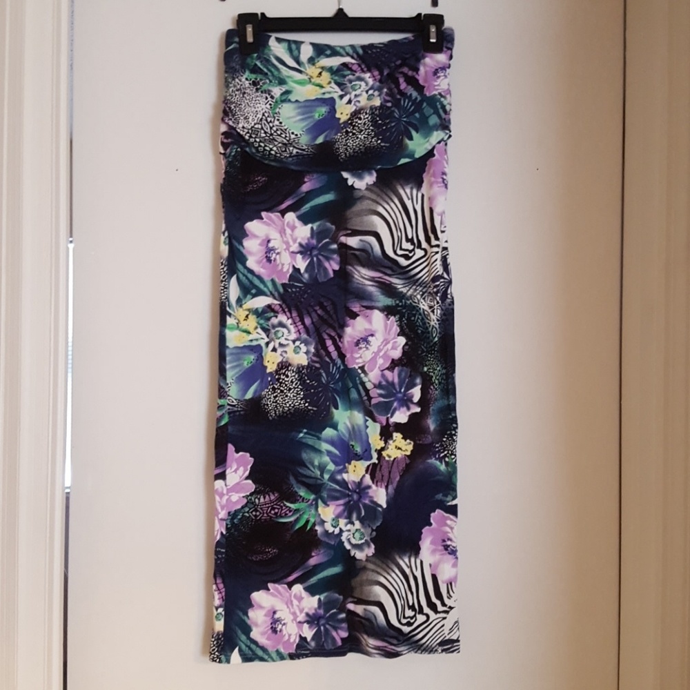 Printed Maxi Skirt